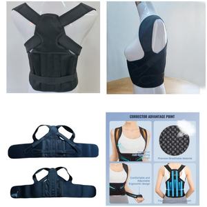 Chaleco Correcteur De <span class=keywords><strong>Posture</strong></span> Avec Correcteur En Métal-Attelle Dos Tous Sexe Noir Bleu Ceinture/Attelle Dos Réglable Real Doctor - Product Image 3
