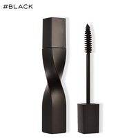Mascara personnalisé à étiquette privée, tube noir or rose, mascara liquide noir waterproof allongeant les cils
