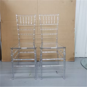 Chaises Chiavari en acrylique de luxe en gros pour hôtels, banquets, fêtes - Résine transparente en cristal, fabriquées en plastique PC - pour - Product Image 6