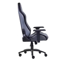 Chaise de jeu ergonomique en cuir pour la maison, chaise d'ordinateur de style racing à dossier haut avec accoudoirs réglables pour les joueurs sur PC