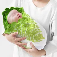 Baby Deken Pasgeboren Interessante Kool Flanel Baby Wrap Deken Baby Slapen Inbakeren Wrap Hoed Creatief Plezier Ontvangen Deken