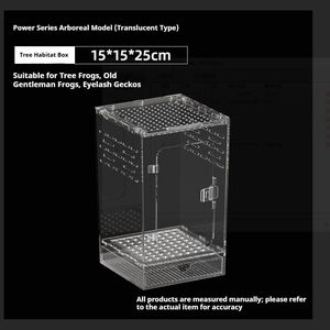 Abnehmbares <span class=keywords><strong>Terrarium</strong></span> aus klarem <span class=keywords><strong>Acryl</strong></span>, stabiles Reptiliengehege für Geckos, Vogelspinnen, Spinnen, einfache Aufzuchtbox für Insekten und Haustiere - Product Image 3