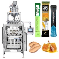 Machine d'emballage de sachets entièrement automatique CE à 4/6/8 voies pour boissons énergisantes, miel, sirop, bâtonnets de dentifrice, bâtonnets de bain de bouche