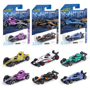 Coche de Juguete de Aleación Fundida a Presión a Escala 1:64 con Ruedas Libres, Modelo <span class=keywords><strong>F1</strong></span> para Niños, en Blíster, Set de Juguete Unisex - Product Image 1