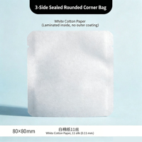 Sachet intérieur de thé noir scellé sur trois côtés, sachet de thé portionné de 5g, petit sachet à bulles, sachet pour snacks, thé aux fleurs, petit sachet scellé