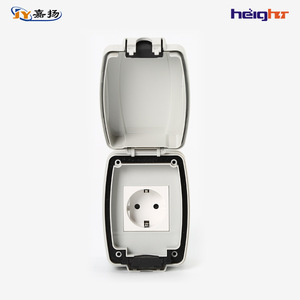 ปลั๊กไฟกันน้ำกลางแจ้ง TC318 มาตรฐานยุโรป IP66 230V วัสดุ ABS - Product Image 1