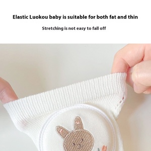 Protecteurs de coude de genou en maille brodée bébés été coton mince ramper apprentissage escalade résistant aux chutes ours mince aspirateur Logo - Product Image 4