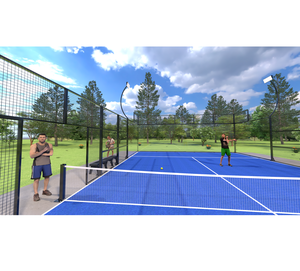 Pista de Pádel con Pilar de Vidrio para Torneos WPT, Centro de Pádel Phuoc Thinh, Pista Super Panorámica, Distribuidor Global de Pádel - Product Image 1