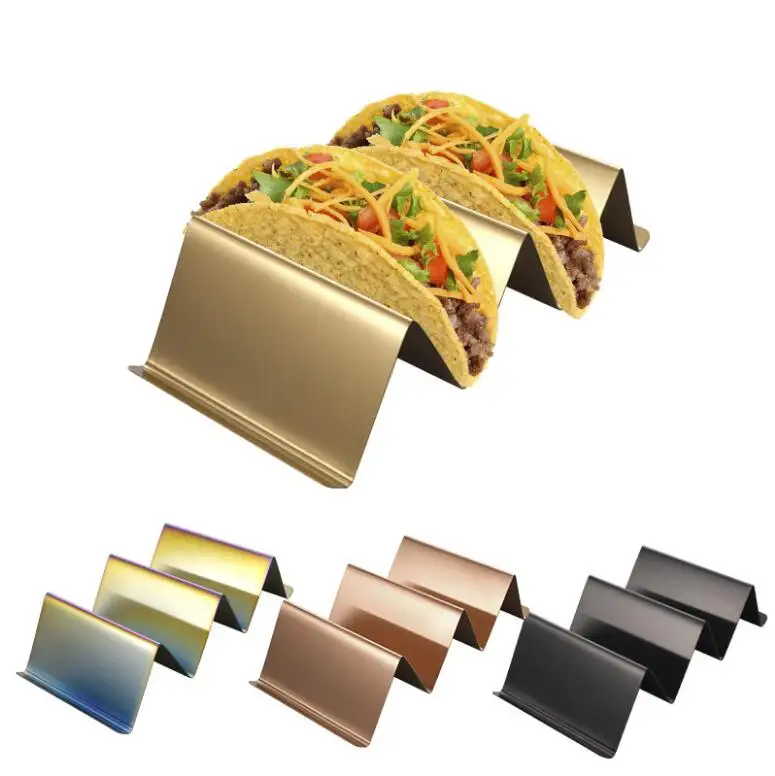 Keuken Gereedschapset Restaurant Food Show Tool Rvs Houder Taco Houders Staan Taco Rack