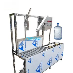 18L Semi Automatic Manul 5 Gallon Plastic Drum Jug Pail Bottle Water Washing Filling Capping Machine Production Line