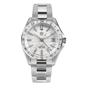 Reloj San Martin SN0129G para Hombre, de Lujo, con Cristal de Zafiro Antirreflectante, Mecánico Automático, Super Luminoso BGW-9, <span class=keywords><strong>GMT</strong></span>, de Buceo - Product Image 5