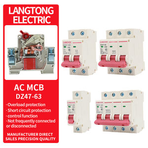 CHRMSHDGswitch <span class=keywords><strong>Disjoncteur</strong></span> AC DZ47-63 Interrupteur principal DC <span class=keywords><strong>Disjoncteur</strong></span> MCCB <span class=keywords><strong>230V</strong></span> <span class=keywords><strong>400V</strong></span> LANGTONG ELECTRIC - Product Image 1