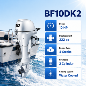 เครื่องยนต์เรือ BF10DK2 10 แรงม้า 4 จังหวะ 2 สูบ ระบบหัวฉีดอิเล็กทรอนิกส์ PGM-IG สำหรับเรือยาง เรือประมง เรือตรวจการณ์ - Product Image 3
