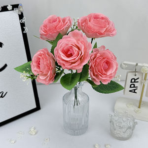 Date <span class=keywords><strong>de</strong></span> haute qualité personnalisé <span class=keywords><strong>pas</strong></span> <span class=keywords><strong>cher</strong></span> décoratif Design moderne Rose Bouquets <span class=keywords><strong>de</strong></span> <span class=keywords><strong>fleurs</strong></span> en soie - Product Image 6