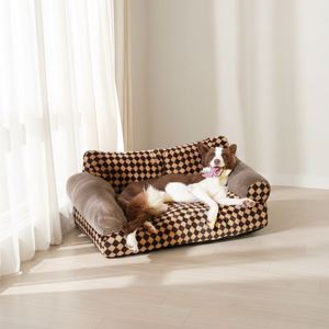 Cama para Perros y Gatos de Felpa Rectangular Sólida al por Mayor, Funda Extraíble y Lavable, Ecológica, Suave y Cómoda, Sofá Cama - Product Image 4