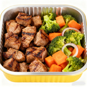 Contenedor desechable de aluminio rectangular de 1-2L para almacenamiento de alimentos, uso en comida para llevar y calentar. - Product Image 2