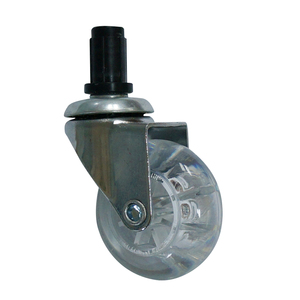 Bánh Xe Trong Suốt Xoay 2 Inch Bánh Xe Gel Nội Thất 50 Mm Có Chốt Giữ - Product Image 1