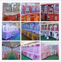 Machine de jeu d'arcade commerciale à griffes pour quatre joueurs, attrapeur de peluches, équipement de distribution de prix à monnayeur