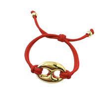 Bracelet perlé tendance T131 style nez de cochon vintage, design de niche personnalisé, accessoire plaqué or 18 carats