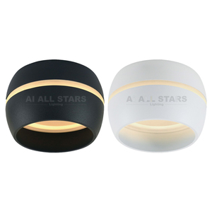 Spot encastré rond monté en Surface, luminaire LED, lampes <span class=keywords><strong>Gx53</strong></span>, anneau intérieur en aluminium et acrylique - Product Image 2