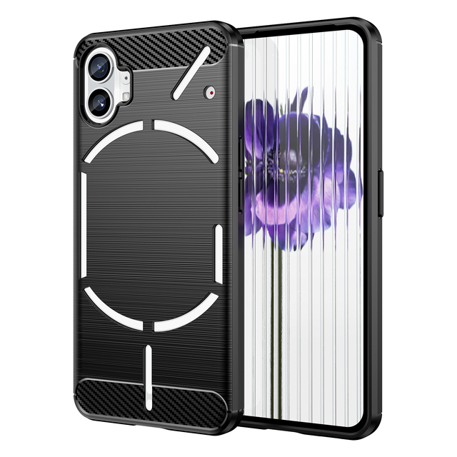 Carbon Fiber Shockproof Soft TPU Back Cover Phone Case for Nothing Phone 1