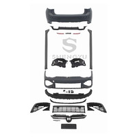 Pare-chocs de voiture Accessoires de voiture pour Volkswagen Golf 8 à R Style y compris pare-chocs avant et arrière avec calandre, jupes latérales