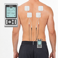 DOMAS Appareil TENS personnalisable pour la relaxation du cou et des épaules, soulagement de la douleur, double canal, suivi de la mémoire, 5 modes, 50