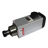 Moteur de broche CNC Changsheng GDZ 6 kW 18 000 tr/min carré, refroidi par air, haute vitesse, pour machine de fraisage du bois