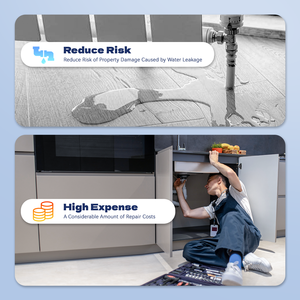 Baldrtherm wifi không dây phát hiện rò rỉ nước còi báo động Email/App Đẩy Thông báo Hub cảm biến 3 Gói trang trại nhà nhựa - Product Image 4