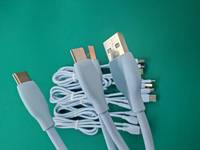 Câble de données Type-C à charge rapide 3A, directement de l'usine, avec conducteur en cuivre pur, compatible OEM/ODM pour téléphones mobiles