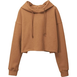 Top vente tendance de haute qualité confortable femmes décontracté culture sweats à capuche coton polyester sweats à capuche pour les femmes - Product Image 2
