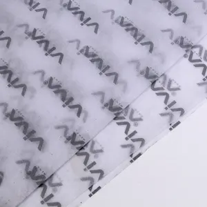 ऊतक कस्टम लोगो मुद्रित पैकेजिंग Tissu पैकिंग प्रिंट काले सफेद सस्ते क्राफ्ट जूता व्यक्तिगत लपेटें उपहार रैपिंग पेपर