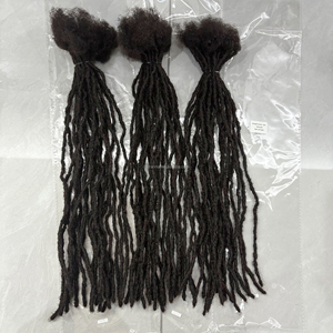 Estensioni di <span class=keywords><strong>Capelli</strong></span> Umani Dreadlocks Intrecciati all'Ingrosso, Microlocks e Sisterlocks, Larghezza 0,4-0,8 cm - Product Image 1
