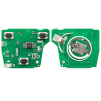 Casing Kunci Mobil TOY 3 Tombol 433mhz Pcb, Pengganti Kunci Remote Pintar untuk Ahli Kunci, Alat Xhorse