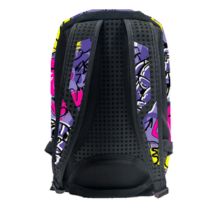 Sac à dos de style streetwear graffiti, sac à dos hip hop, grand sac d'école tendance, imprimé graffiti, sac à dos de voyage urbain - Product Image 5