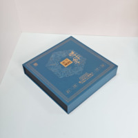 Boîtes cadeaux magnétiques avec insert en mousse, matériau texturé, boîtes cadeaux en papier, estampage à chaud dorée, logo en relief, impression personnalisée
