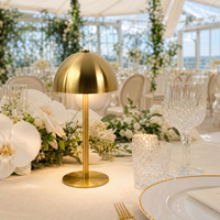 Lampe de centre de table moderne en métal et acrylique, à LED, sans fil, pour mariage, présentation de gâteaux, coin desserts, banquets et fêtes