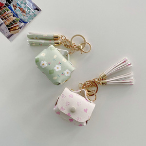 Nueva tendencia para Airpod Case Bag Girly PU Leather Designer Cases para <span class=keywords><strong>Airpods</strong></span> Pro <span class=keywords><strong>3</strong></span> 1 2 Generation Fundas para niñas con llavero - Product Image 4