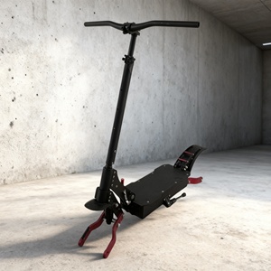 Cadre de trottinette électrique en alliage d'aluminium haute résistance T5A, châssis pliable, pièces de rechange, fourche ouverte 135/150 mm, compatible avec pneus de 10/11 pouces - Product Image 1