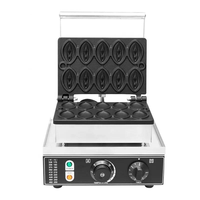 Machine à gaufres électrique professionnelle moderne en acier inoxydable antiadhésive, 10 moules en forme de vagin, haute efficacité, facile à nettoyer
