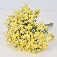 Fleurs artificielles de gypsophile, fausses fleurs, faites à la main, pour mariée, 7 pièces, Saint-Valentin, Thanksgiving, longue durée