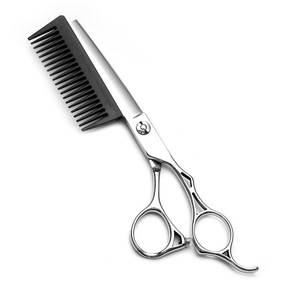 Hairdressing Scissors Set With Comb Stainless Steel Sharp Blade <b>Thinning</b> Shears Professional Hair Cutting Tools For Home Use - Product Image 1