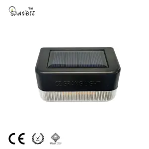 Luces solares enterradas al aire libre Impermeable Ip44 Led Lámparas estroboscópicas solares Lámparas intermitentes LED