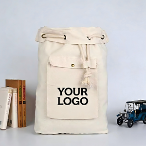 Bolsa de Almacenamiento de Ropa Extra Grande y Gruesa Personalizada con Logotipo Impreso para Hotel, Viajes, Ecológica, de Algodón y Lino, con Cordón - Product Image 2