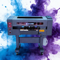 Impresora DTF de rollo ATUE A4 de 12 pulgadas de ancho con doble cabezal de impresión XP600 para camisetas, para impresión directa en prendas, con 1 año de garantía, para uso doméstico