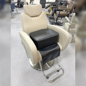 Siège rehausseur pour enfant en cuir véritable pour <span class=keywords><strong>salon</strong></span> de coiffure, coussin de coupe de cheveux pour enfant, chaise de coiffure, design moderne, beauté - Product Image 4