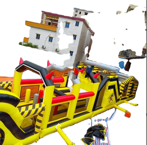 Juego Inflable con Obstáculos Giratorios, Postes Inflables para Obstáculos, Pista de Obstáculos Inflable para Niños Pequeños en Oferta - Product Image 2