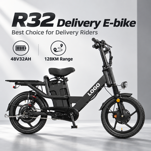 จักรยานไฟฟ้าส่งของ R32 750W รุ่นสั่งทำพิเศษ 48V32AH จักรยานบรรทุกไฟฟ้าขายส่งสำหรับคนขับส่งของ - Product Image 1