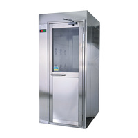 Douche à air simple ou double en acier inoxydable GI pour une personne, avec filtre HEPA et télécommande, pour salle blanche GMP