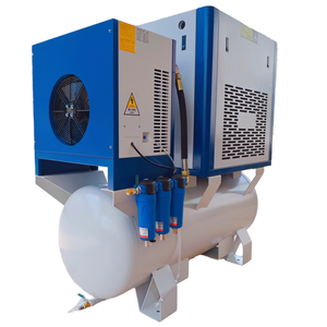 Лазерная резка 16 бар 4 в 1 винтовой воздушный компрессор профессиональный производитель 15 кВт 20 л.с. интегрированный компрессор с сушилкой - Product Image 3